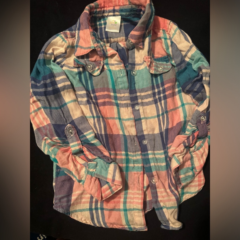 Gumballs
Flannel thin and soft
Toddler girls 
Size: 2T